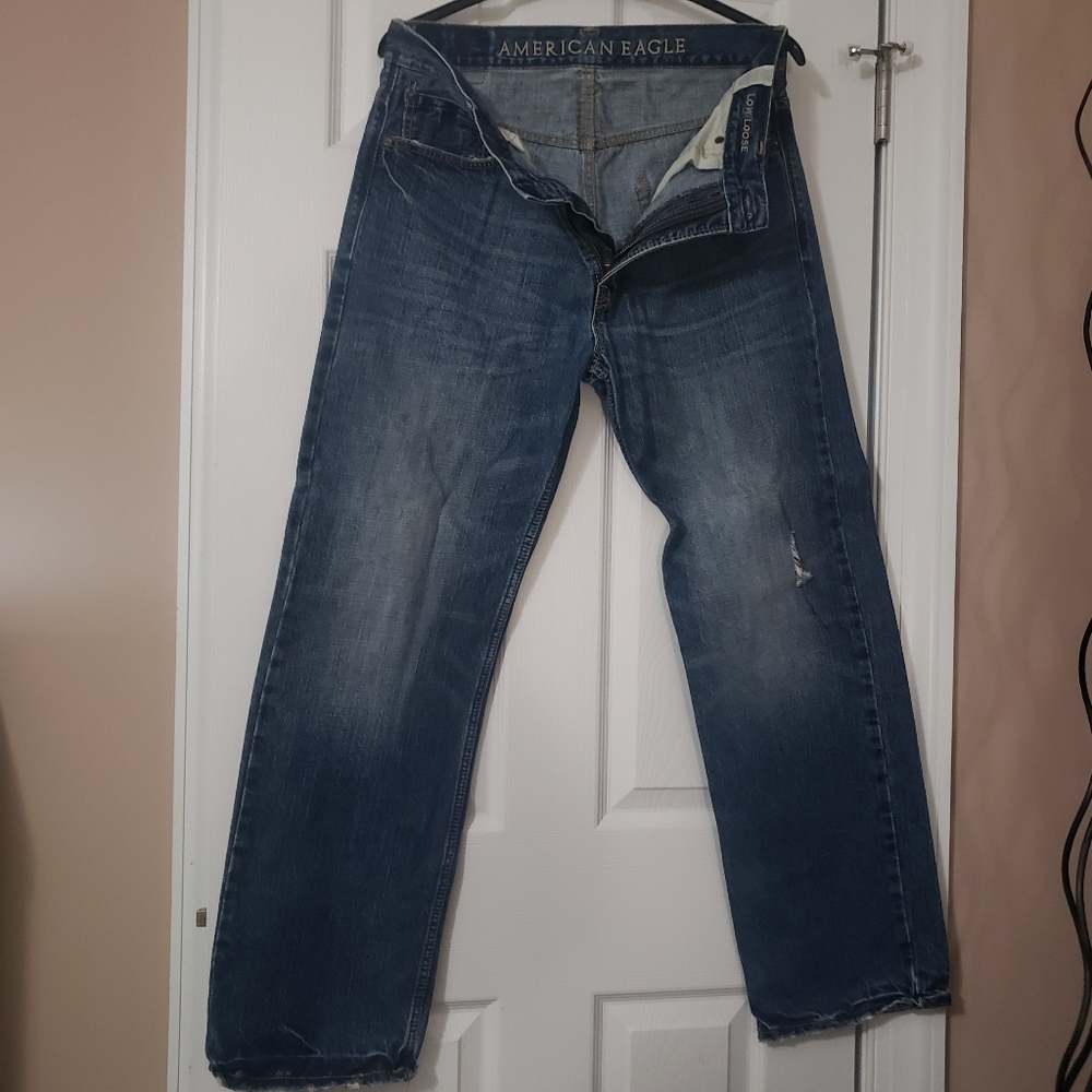 American Eagle Low Loose Denim Jeans - Picture 9 of 9